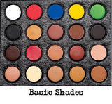 Pro F/X Rubber Mask Grease Basic Shades Palette Case.